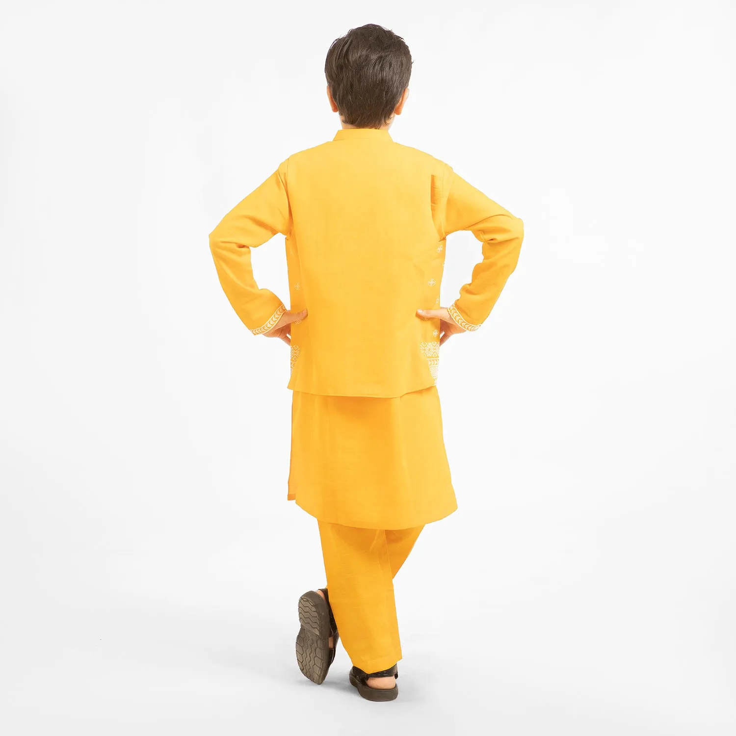 Boys Cotton 3PCs Suit - Citrus