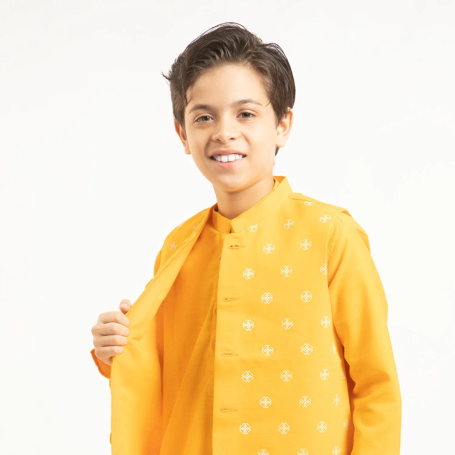 Boys Cotton 3PCs Suit - Citrus