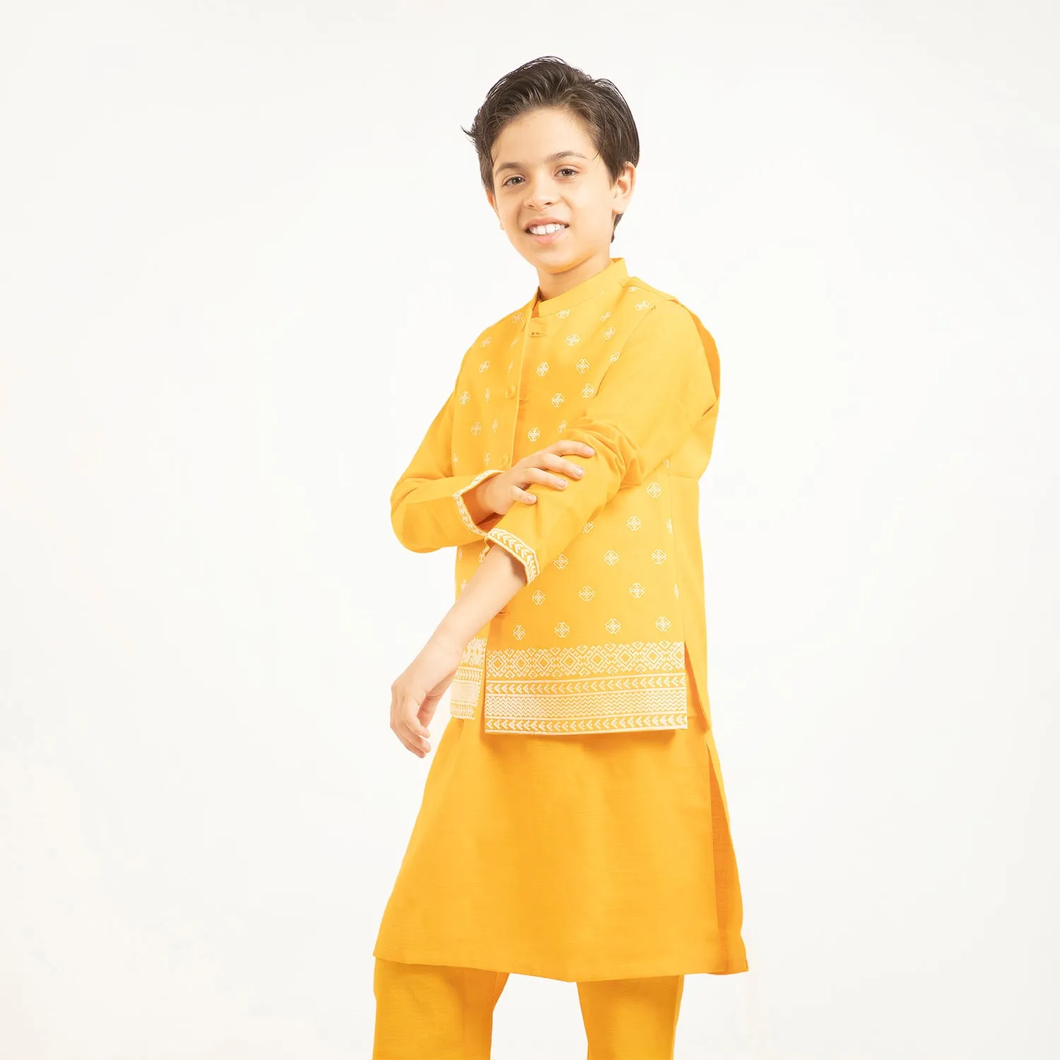 Boys Cotton 3PCs Suit - Citrus