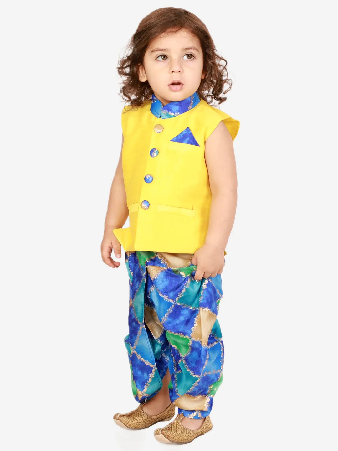 Boy's Festive Jacket With Dhoti - KID1 Boys