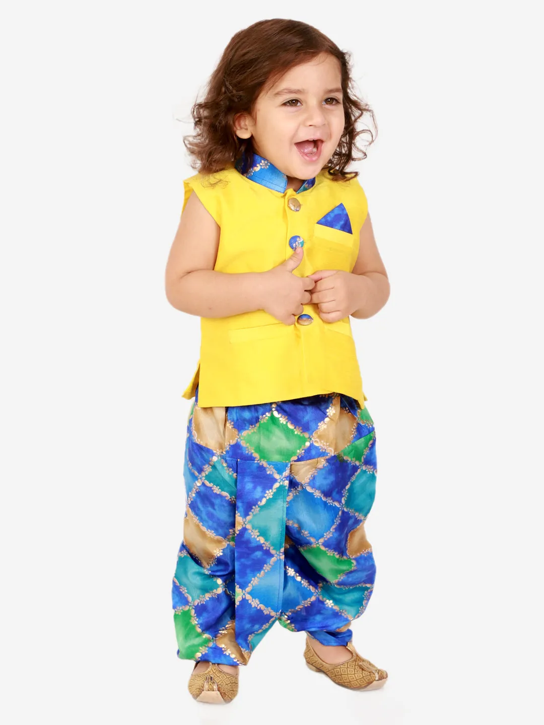 Boy's Festive Jacket With Dhoti - KID1 Boys