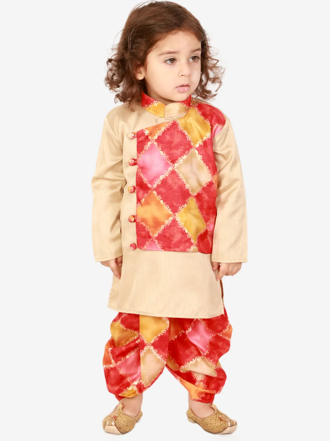Boy's Festive kurta with printed dhoti - KID1 Boys
