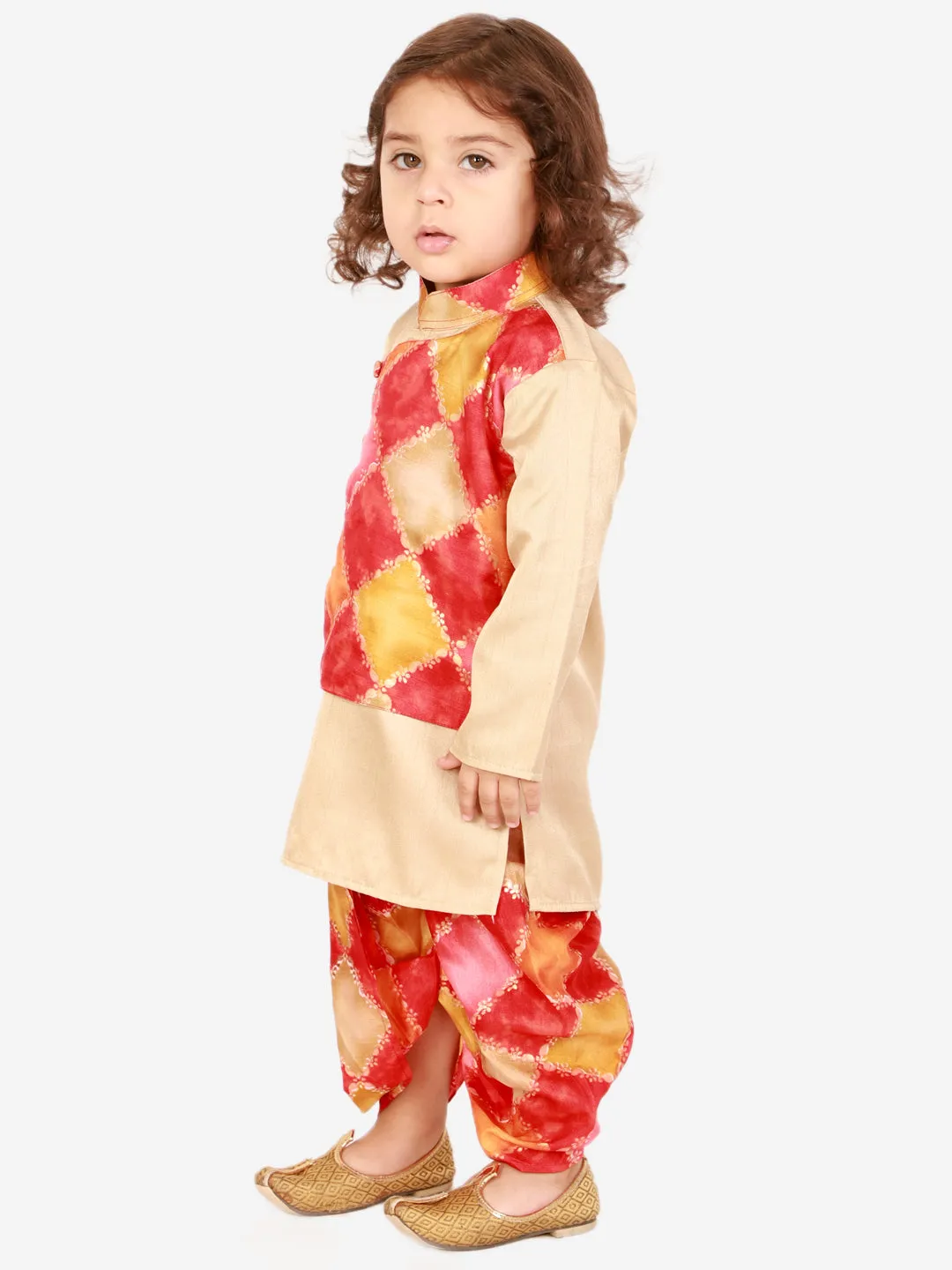 Boy's Festive kurta with printed dhoti - KID1 Boys