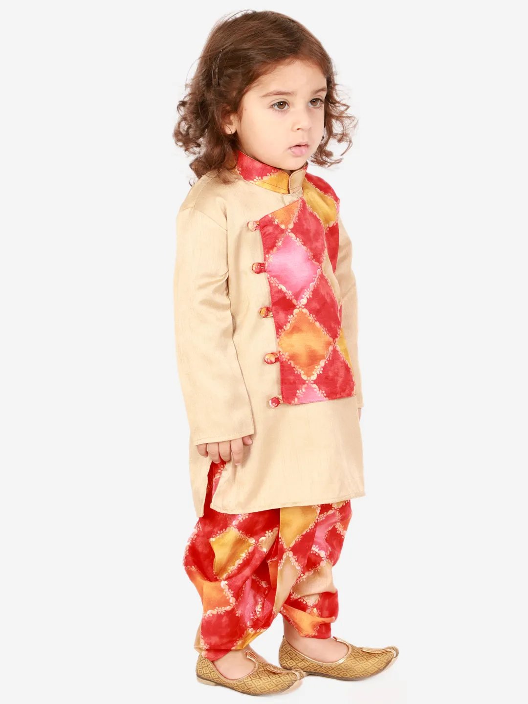 Boy's Festive kurta with printed dhoti - KID1 Boys