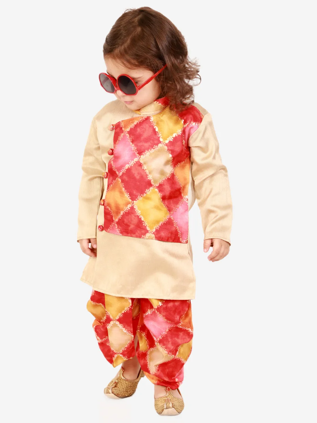 Boy's Festive kurta with printed dhoti - KID1 Boys