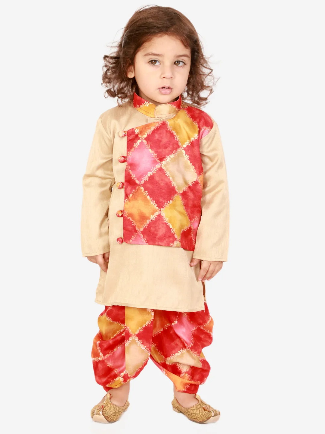 Boy's Festive kurta with printed dhoti - KID1 Boys