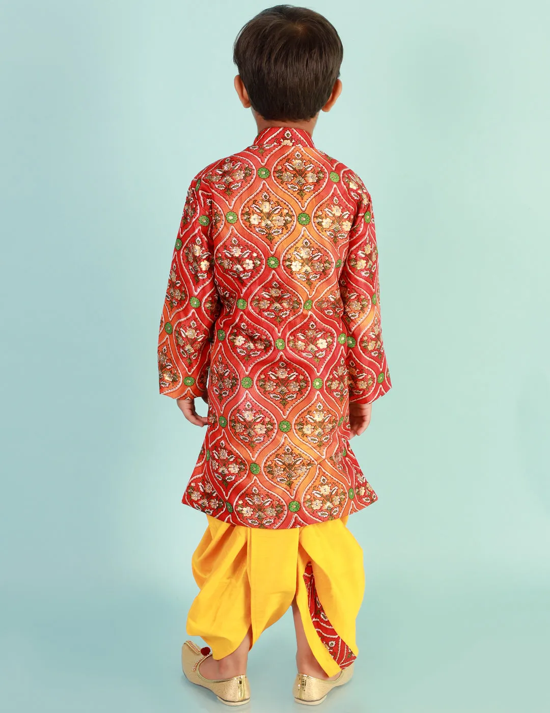 Boy's Festive Nitara Sherwani Dhoti - Kid1 Boys
