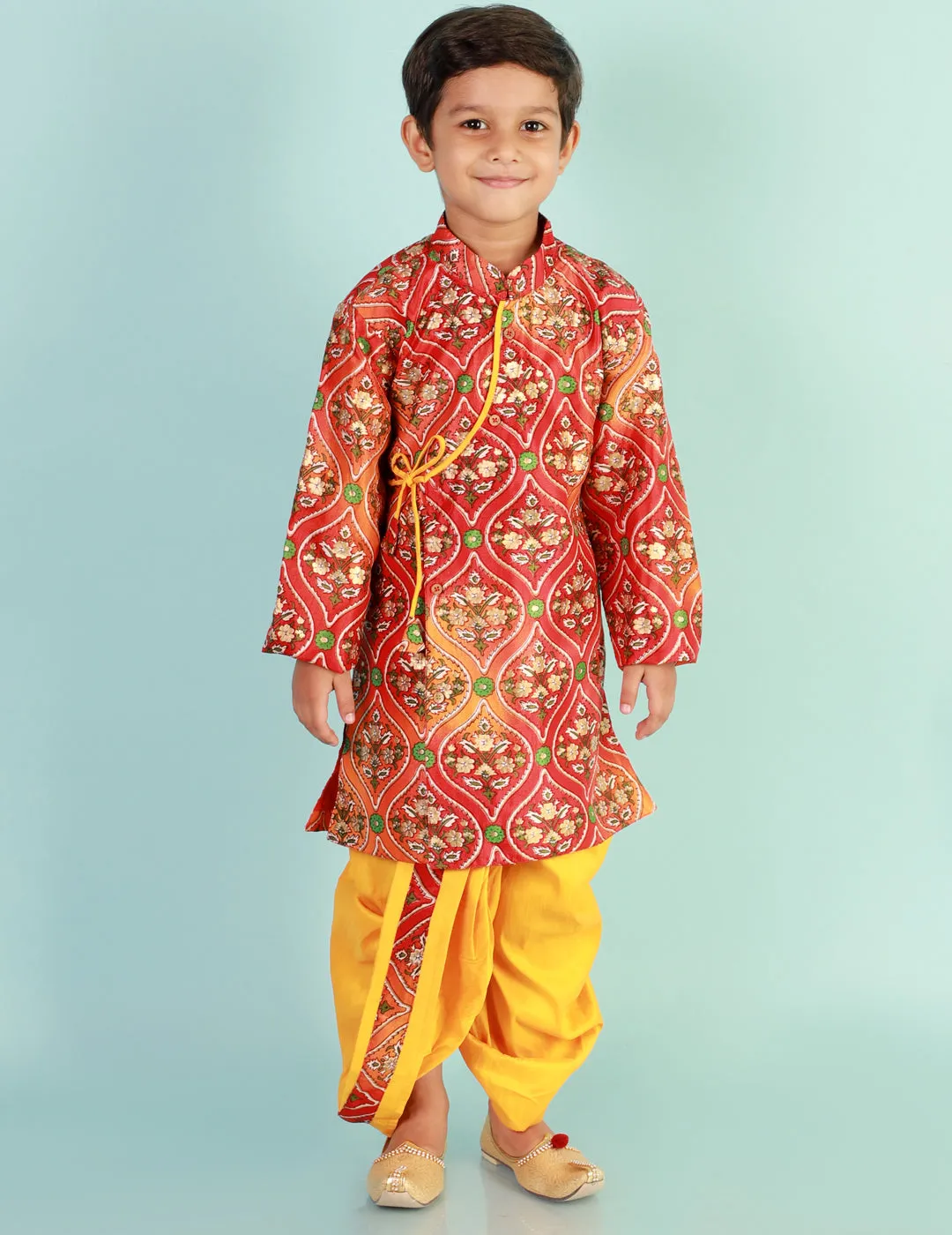 Boy's Festive Nitara Sherwani Dhoti - Kid1 Boys