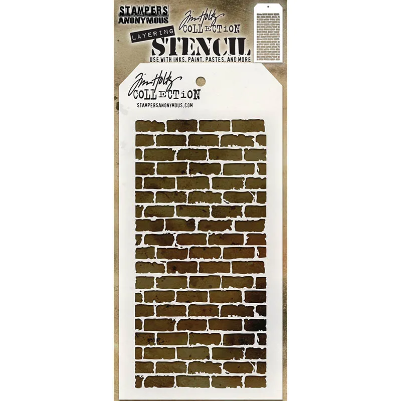 Bricked Layering Stencil | Tim Holtz