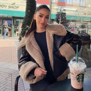 Brit Chic Faux Fur Jacket