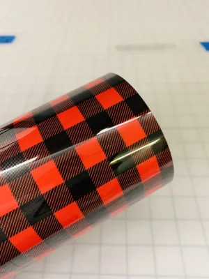 Buffalo Plaid HTV - Red