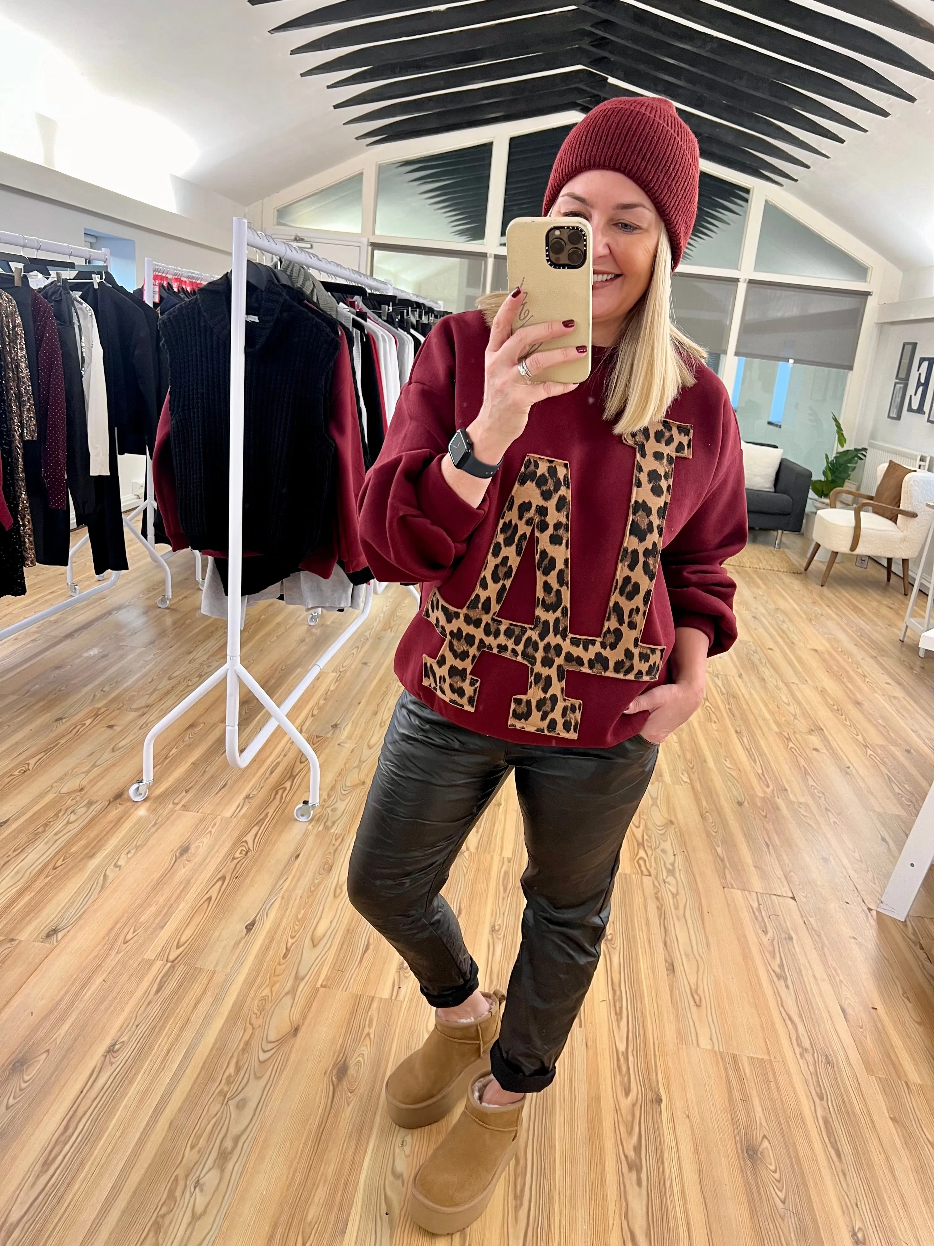Burgundy LA Sweatshirt