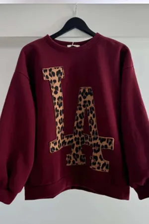 Burgundy LA Sweatshirt