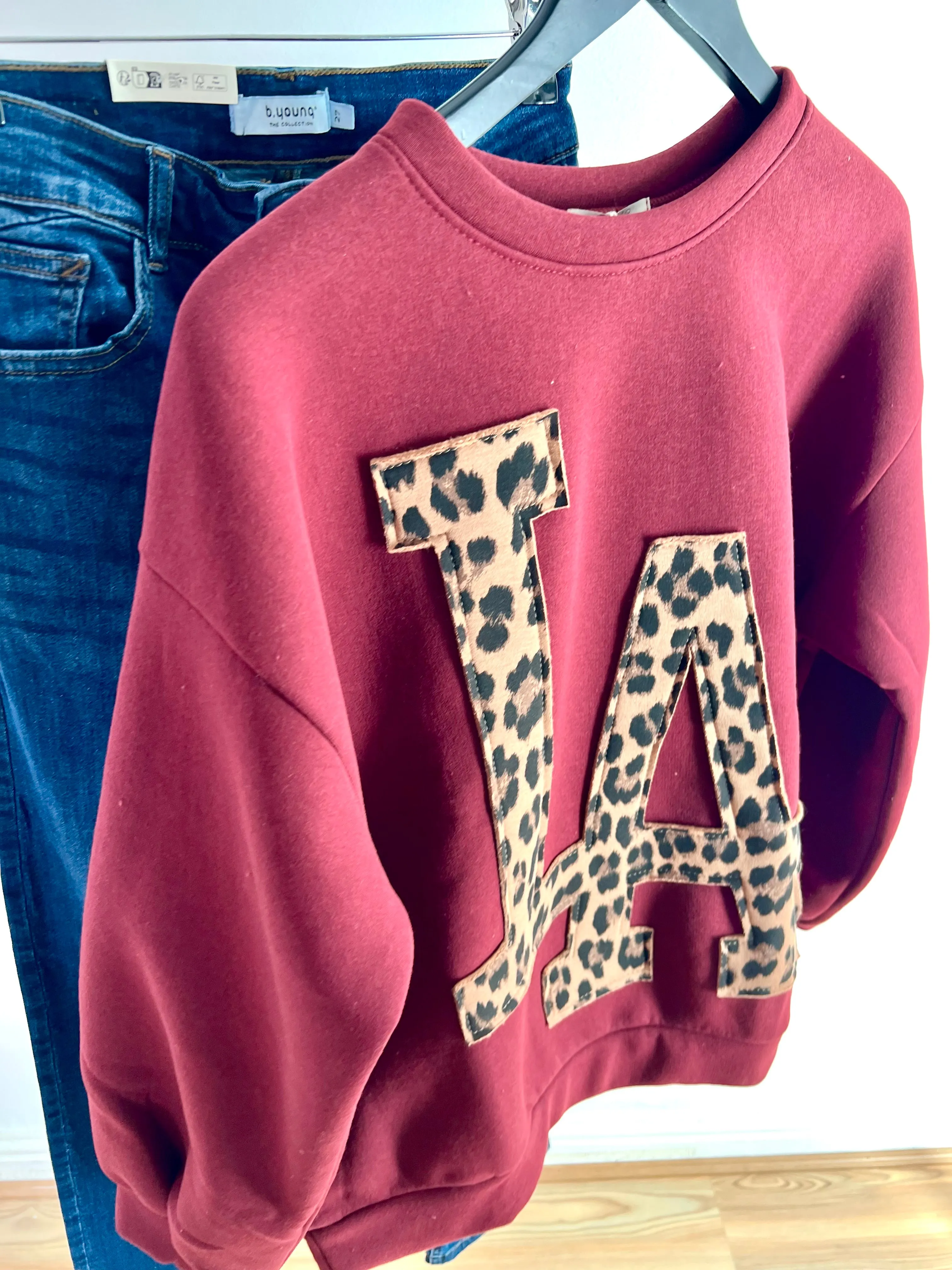 Burgundy LA Sweatshirt