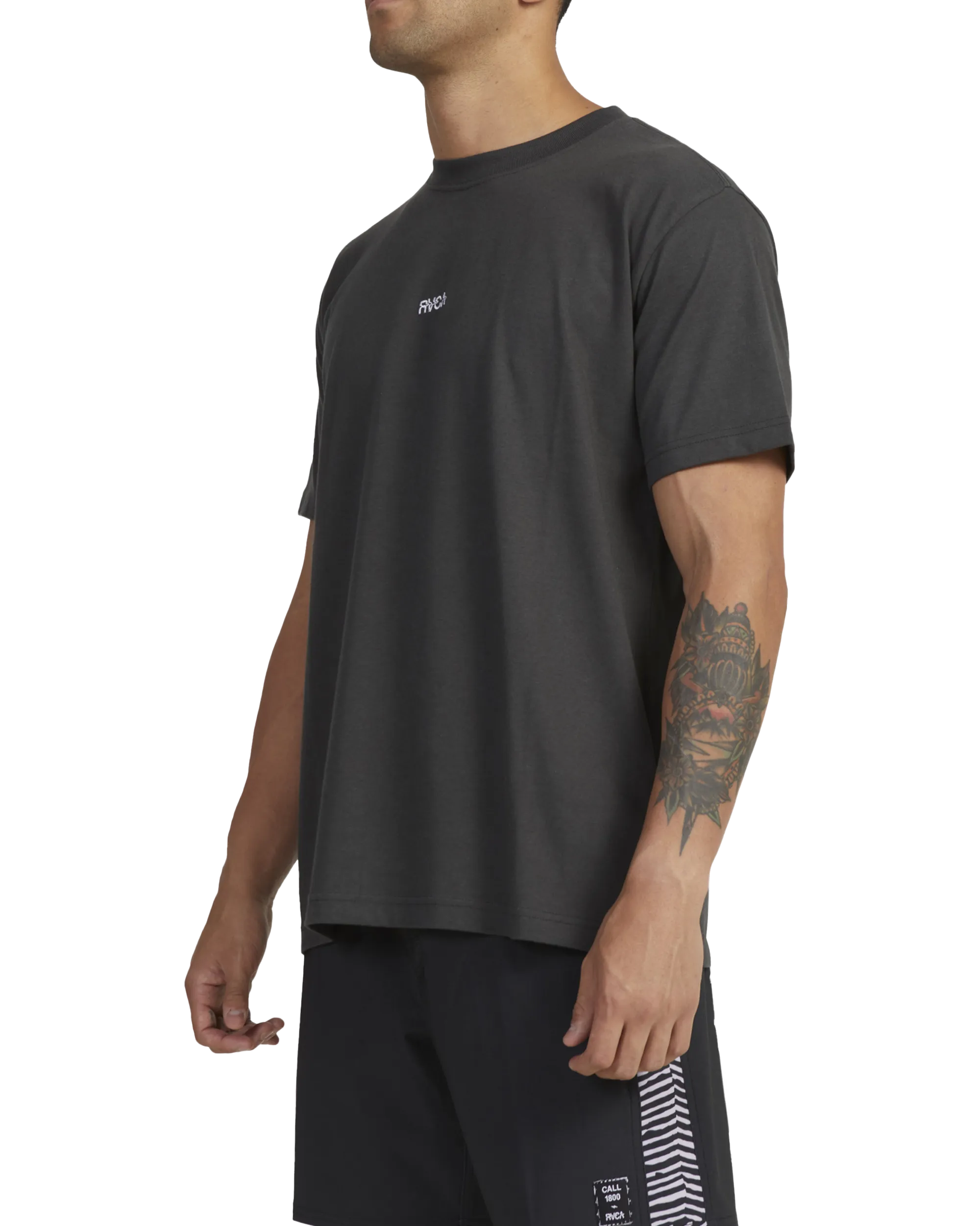 Call RVCA T-Shirt in Pirate Black