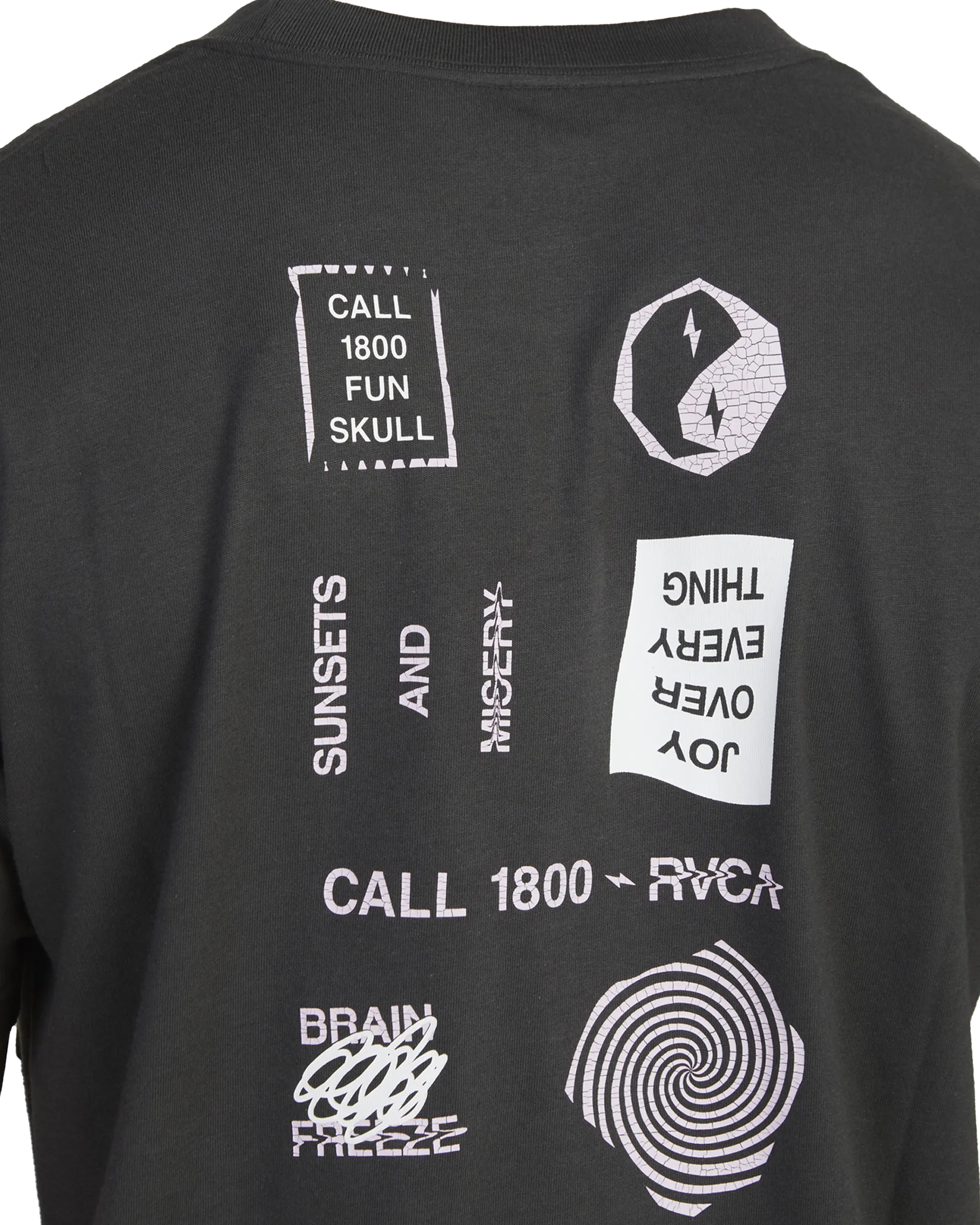 Call RVCA T-Shirt in Pirate Black
