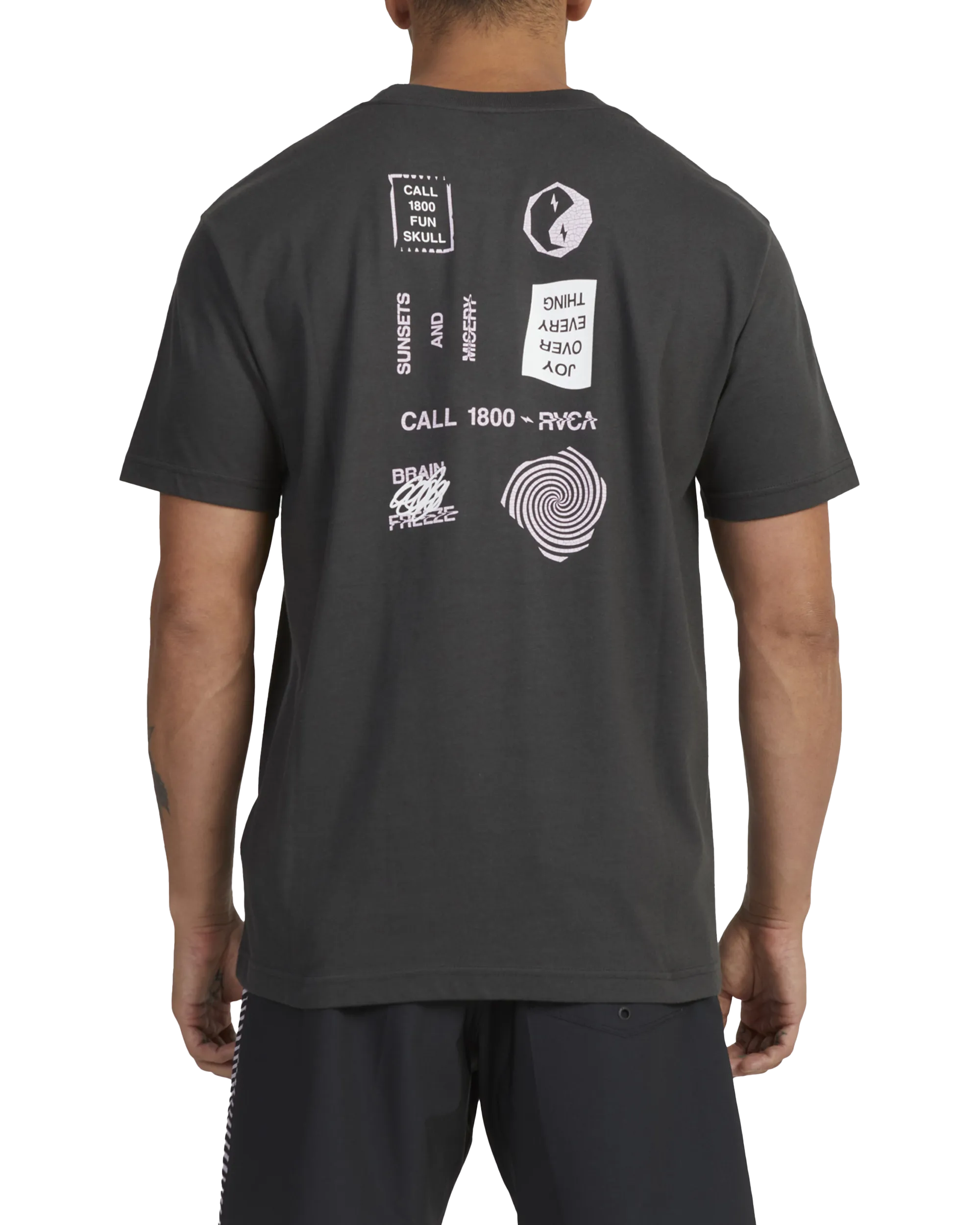 Call RVCA T-Shirt in Pirate Black
