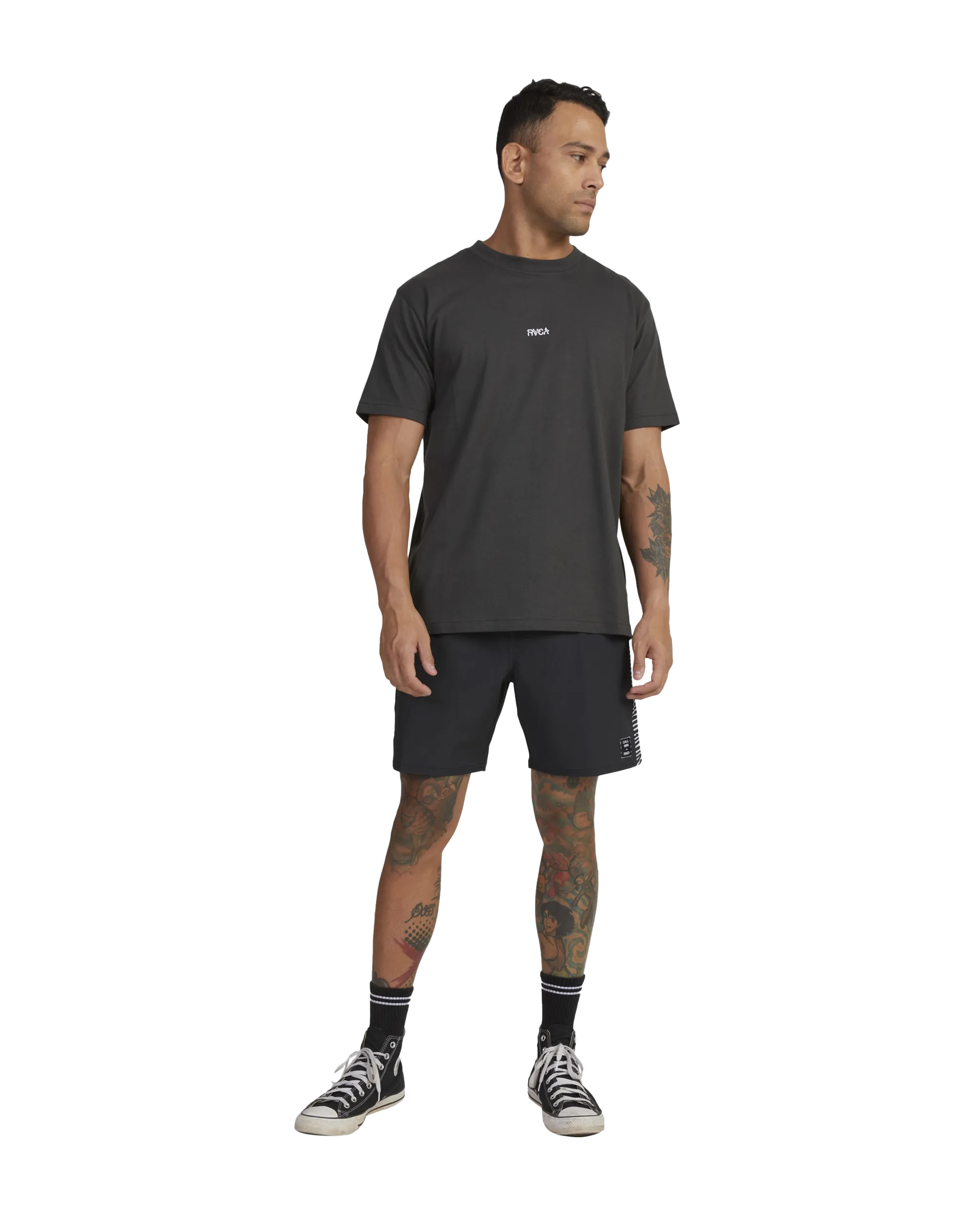Call RVCA T-Shirt in Pirate Black