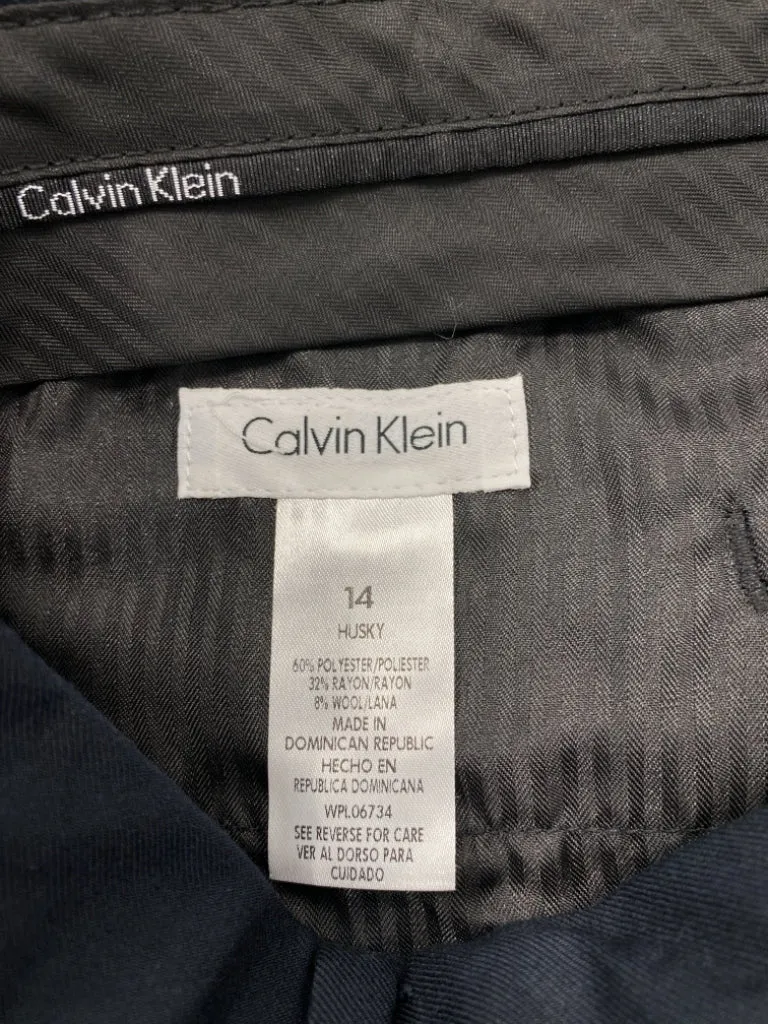 Calvin Klein Boys' Size 14 Husky Navy Chino Pants, NWT