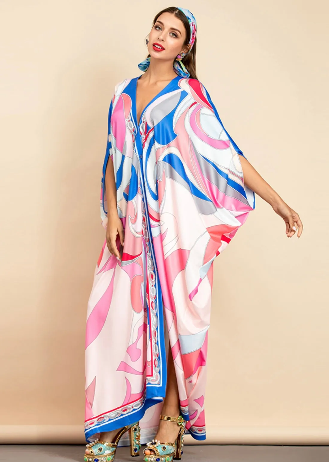 CANCUN SUMMER KAFTAN DRESS
