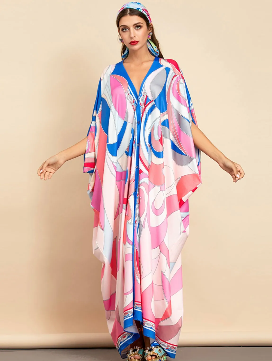 CANCUN SUMMER KAFTAN DRESS
