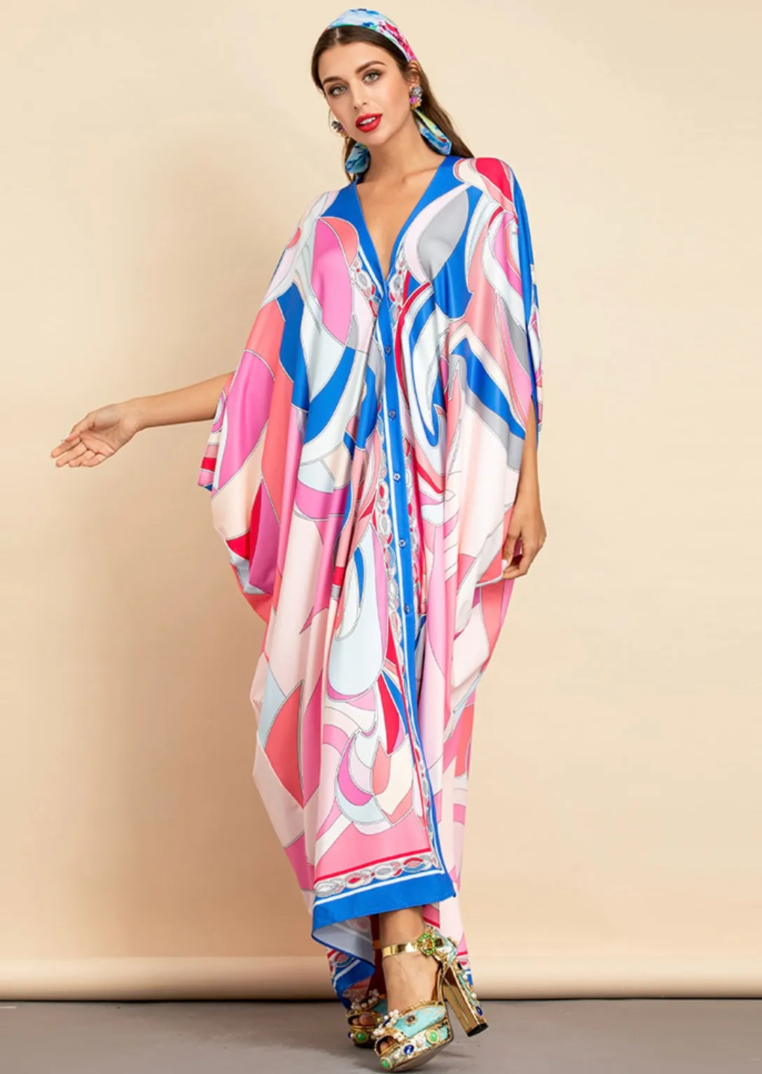 CANCUN SUMMER KAFTAN DRESS