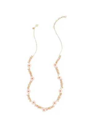 Carved Flower Necklace
