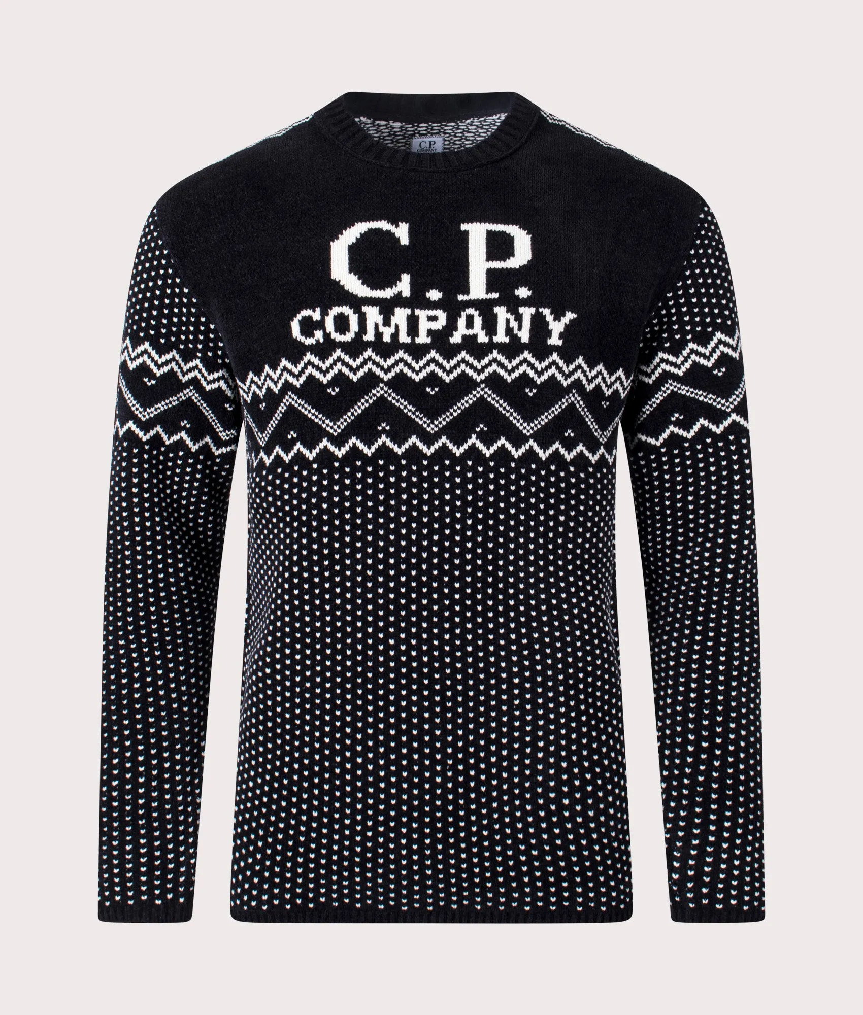 Chenille Cotton Jacquard Knitted Jumper