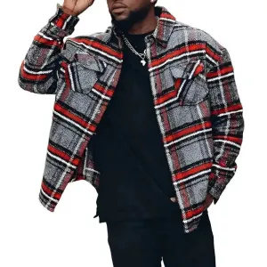 Chic Plaid Layering Jacket