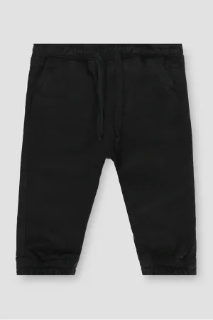 Chino Jogger Pant For Baby Boy - Black