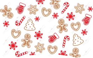 Christmas cookies- cold cup wrap