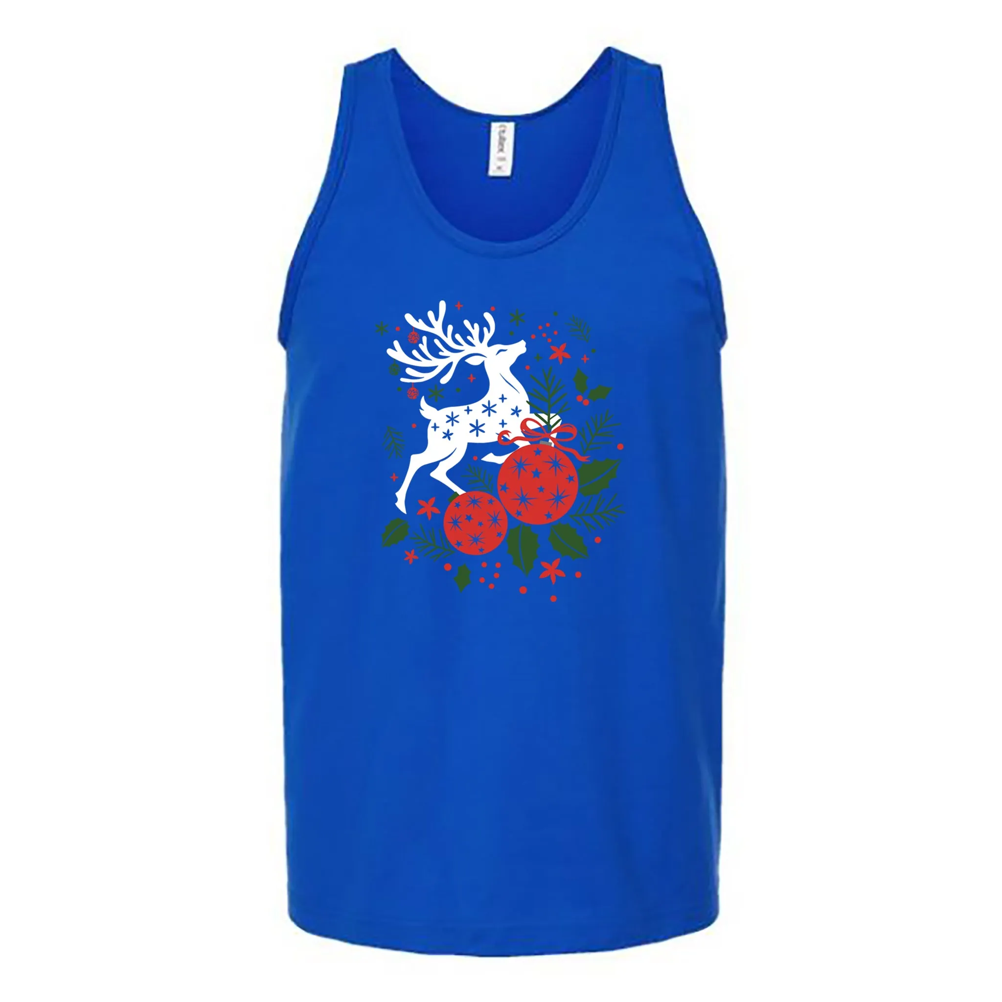 Christmas Reindeer Unisex Tank Top