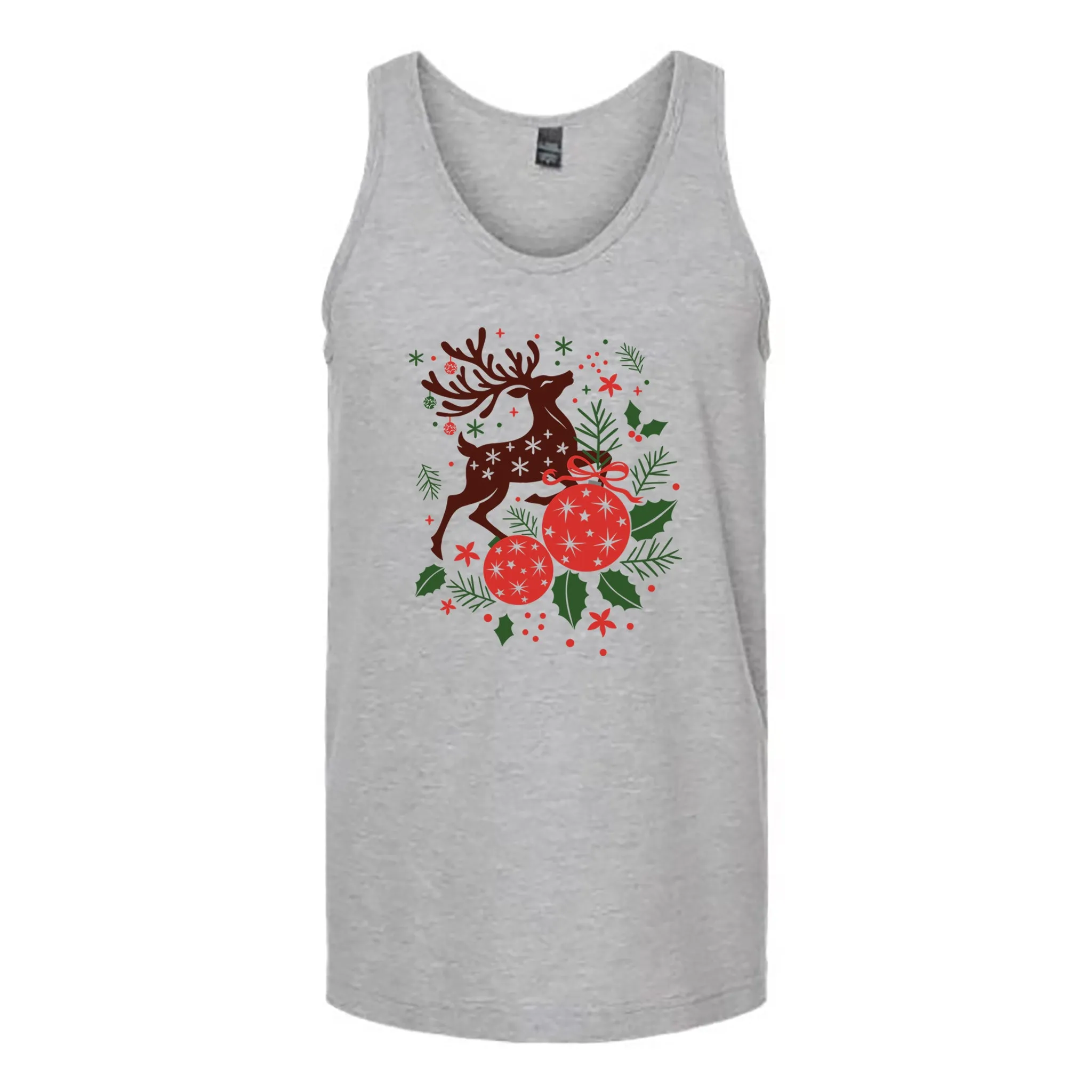 Christmas Reindeer Unisex Tank Top