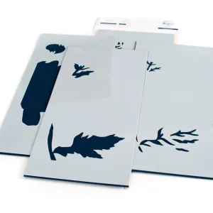 Chrysanthemum Slimline layering stencil