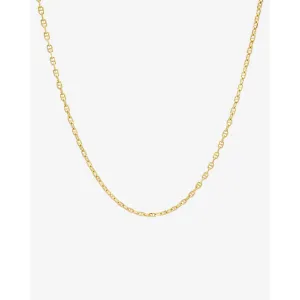 Chunky Anchor Long Chain Necklace in Gold