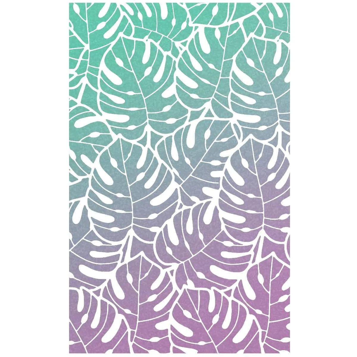 Ciao Bella Texture Stencil 5"x8" Tropical Leaves
