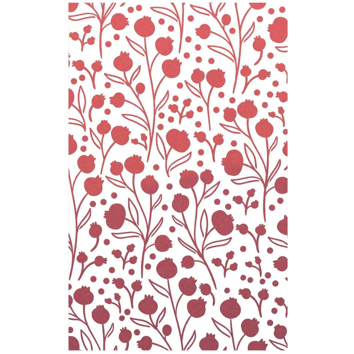 Ciao Bella Texture Stencil 5"x8" Winter Berries