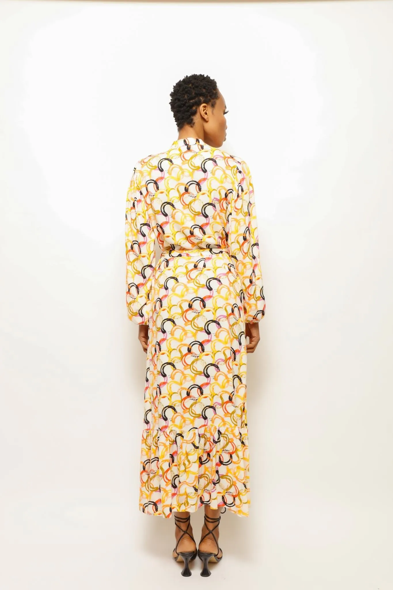 CIRCULAR FESTIVE VIBE LONG DRESS