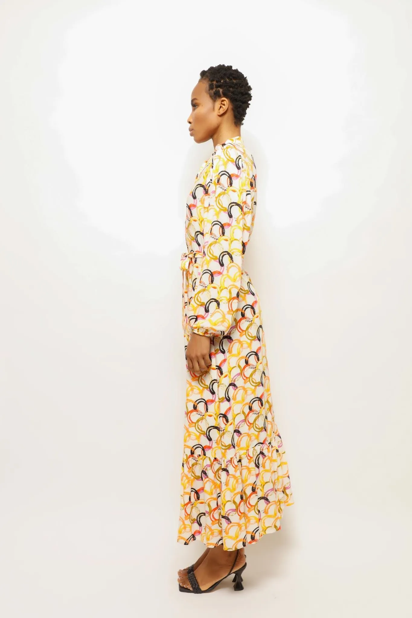 CIRCULAR FESTIVE VIBE LONG DRESS