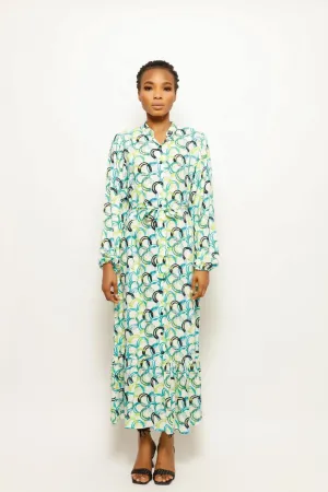 CIRCULAR FESTIVE VIBE LONG DRESS
