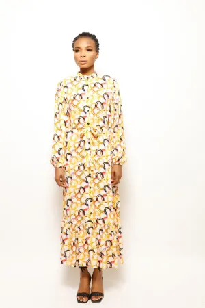 CIRCULAR FESTIVE VIBE LONG DRESS