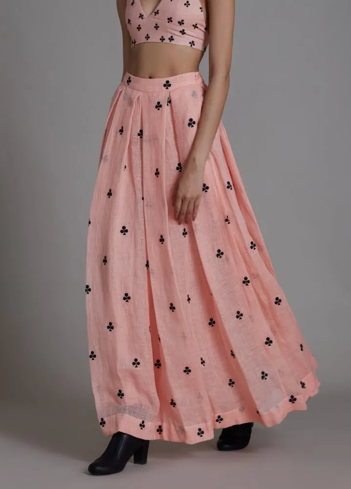 Club Lehenga Set- Pink