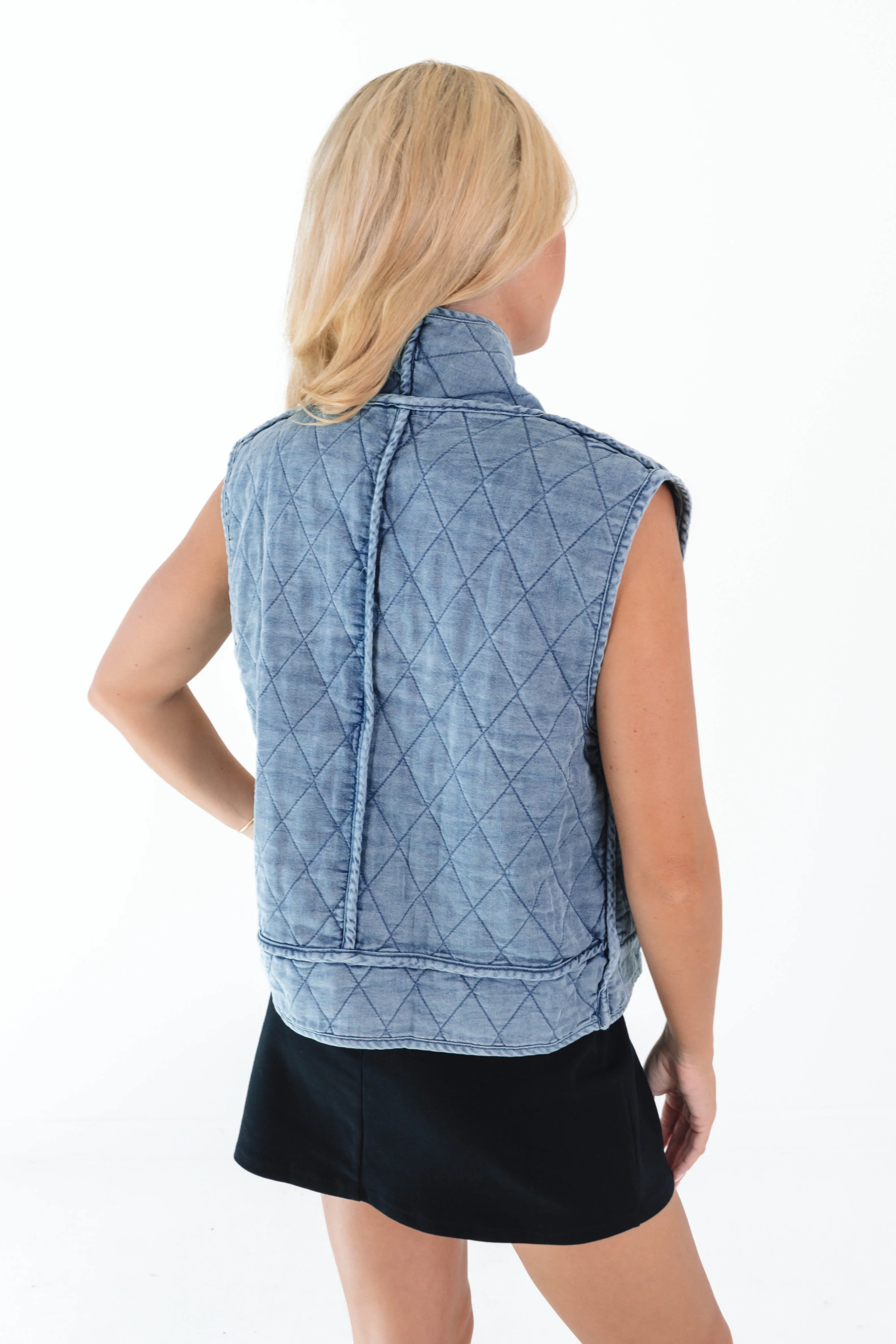 Coastal Cowgirl Vest - Denim