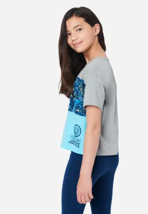 Color Block Scoop Neck Tee