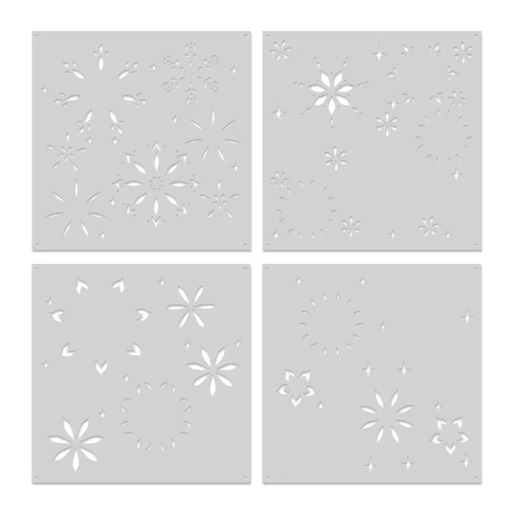 Color Layering Snowflake Stencils