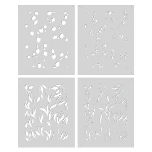 Color Layering Tulip Pattern Stencils