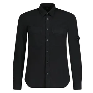 CP Company Arm Lens Black Overshirt