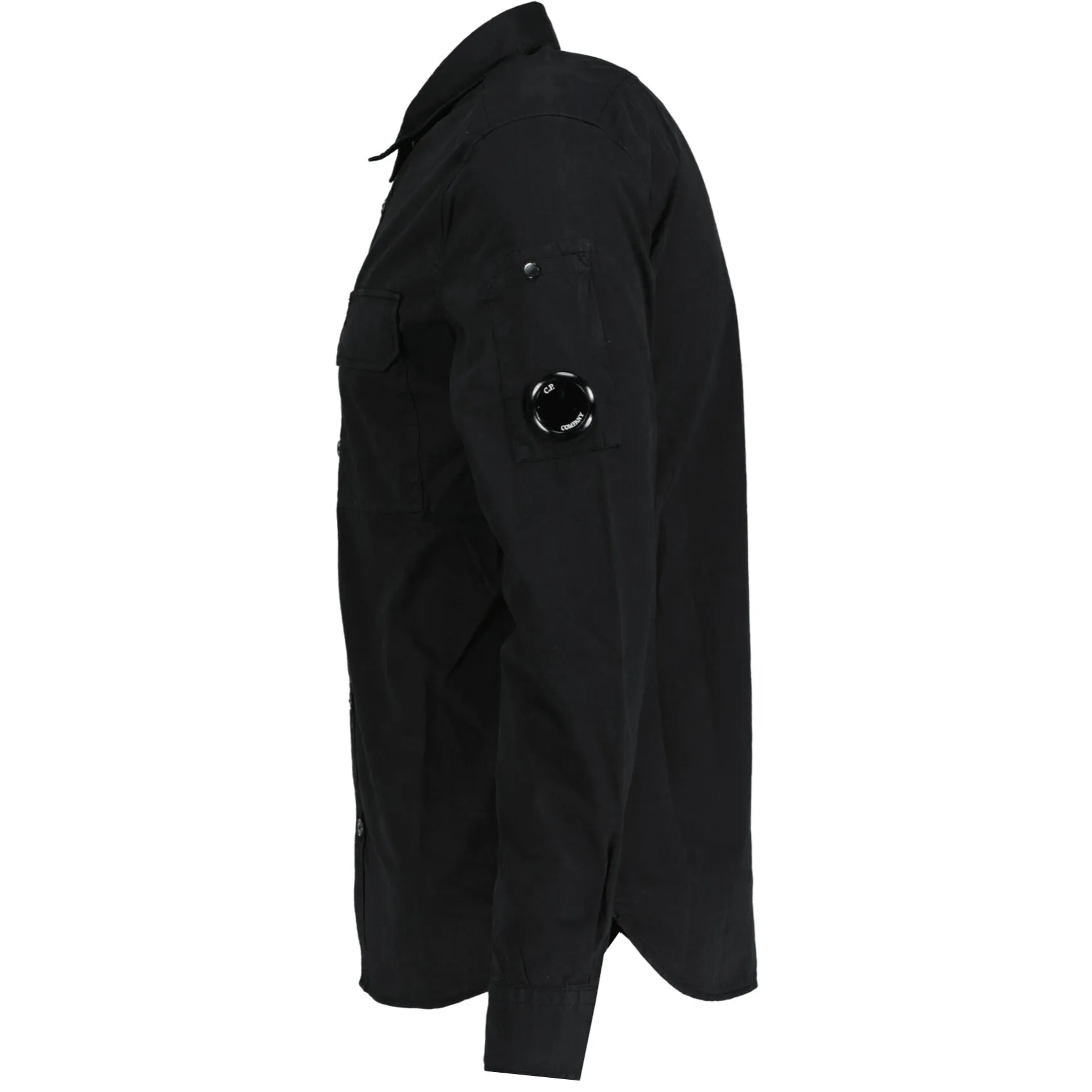 CP Company Arm Lens Black Overshirt