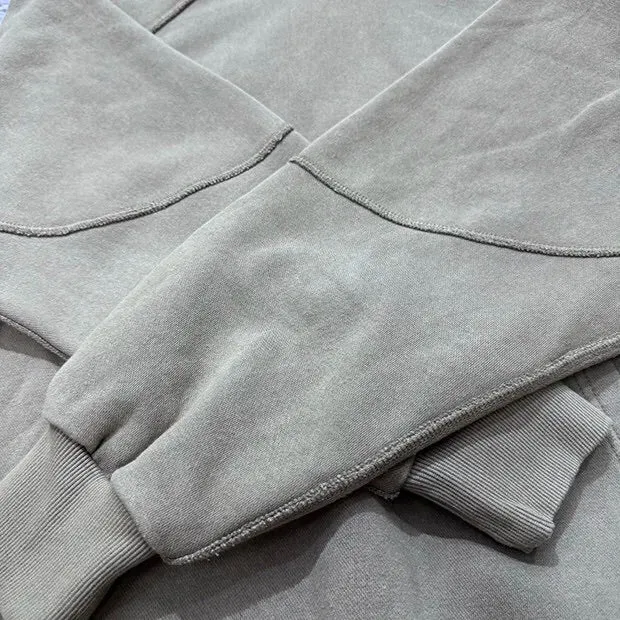 Cross Tie Design Shoulder Slung Hoodie