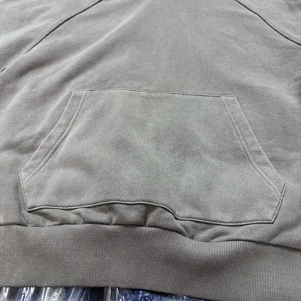 Cross Tie Design Shoulder Slung Hoodie